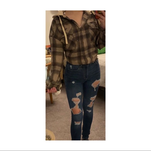 Altar’d state flannel hoodie - Picture 1 of 4